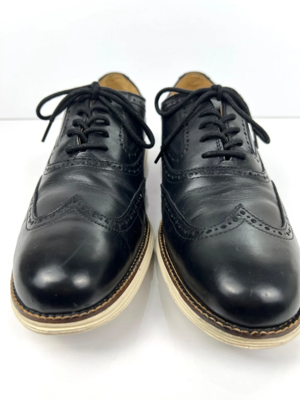 Cole Haan Zero Grand Wingtip Oxford Shoes Men’s 10.5 Black Leather Brogue Comfy